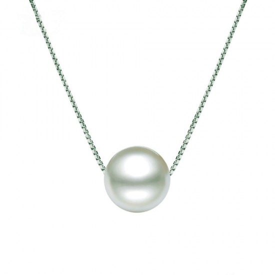 Faux Pearl Pendant Necklace 